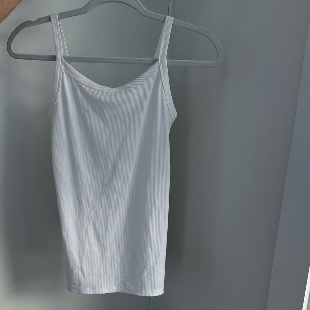 White Women's Ribbed Tank Top - Classic Staple